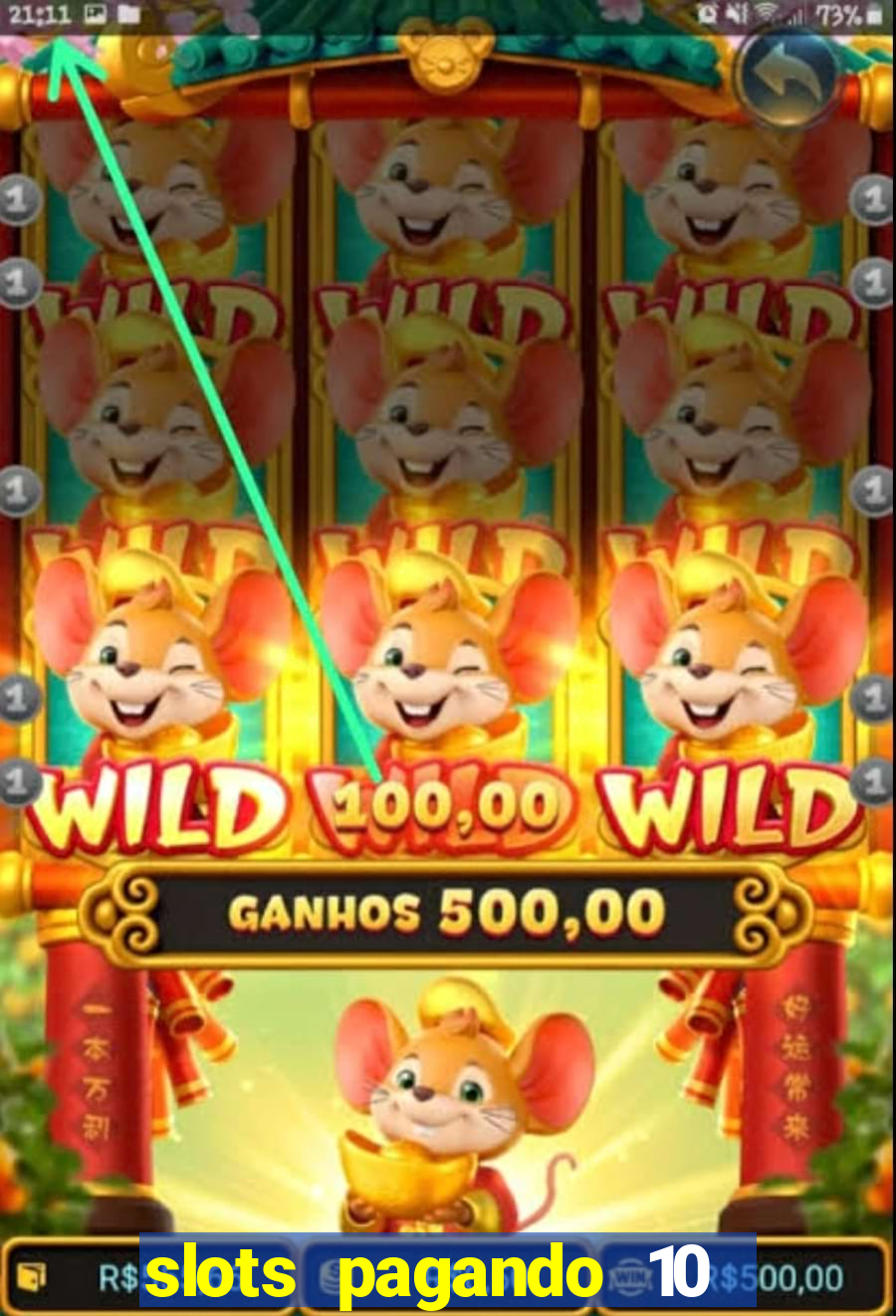 slots pagando 10 no cadastro facebook